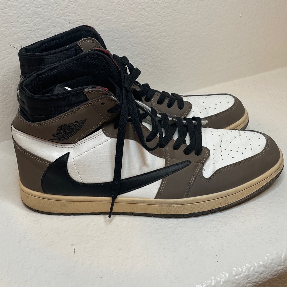Nike Air Jordan’s Travis Scott Addition Gray Black White Size 13 - Picture 2 of 8